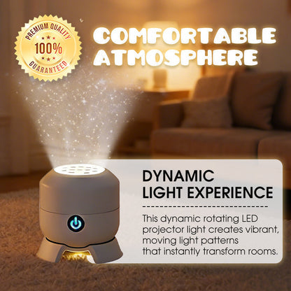 Dynamic Rotating LED Projector Light