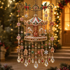 Handmade Christmas Stained Glass Window Hanging