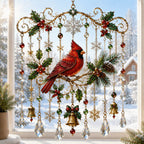 Handmade Christmas Stained Glass Window Hanging