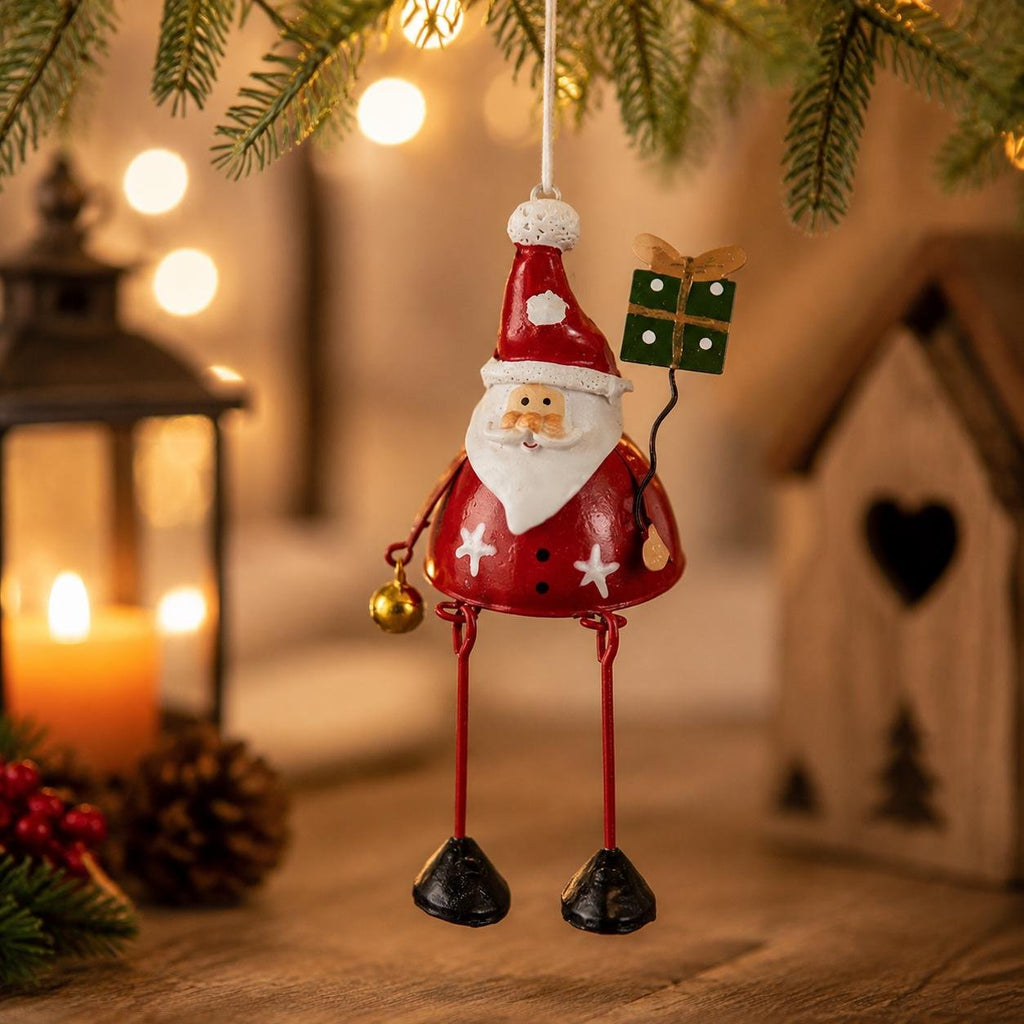 Whimsical Christmas Metal Hanging Ornaments