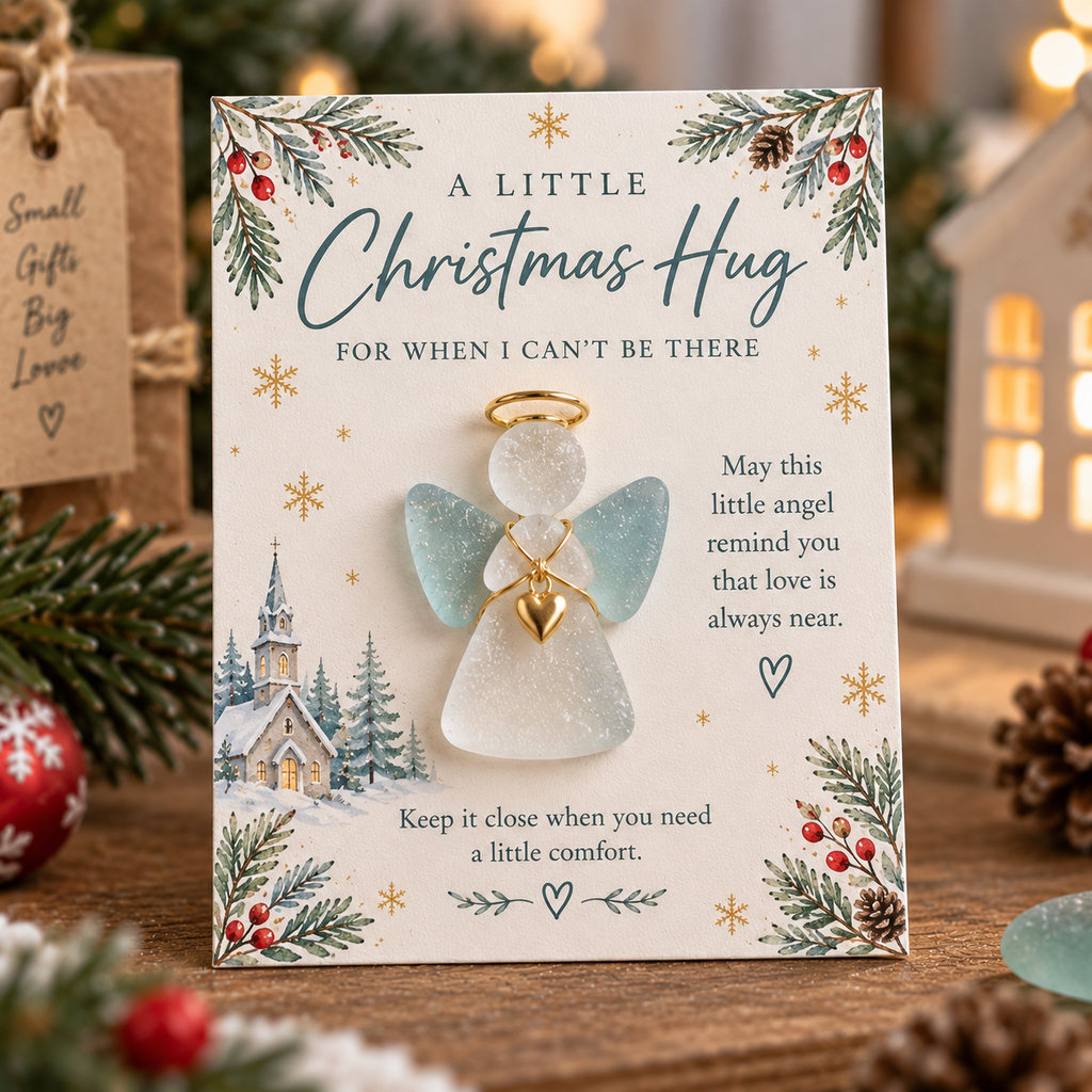 A Little Christmas Hug – Card with Detachable Ornament