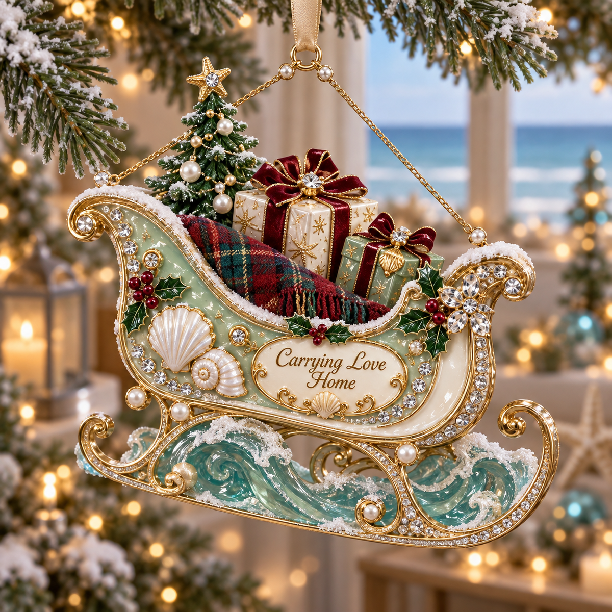 Coastal Christmas Ornament