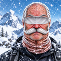 ❤️Old Man Ski Winter Face Mask 3D Funny Realistic Face Balaclava Party Gear