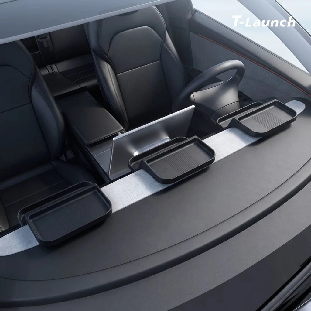 Dashboard Storage Tray with Phone Holder & ETC Bracket for Tesla Model 3/Y/Y L 2024+
