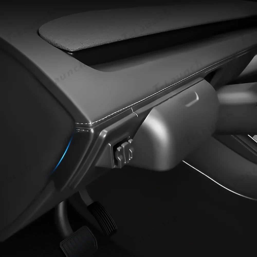Dashboard Cup & Glasses Holder – 2-in-1 Storage Organizer Box for Tesla Model Y Juniper 2025+