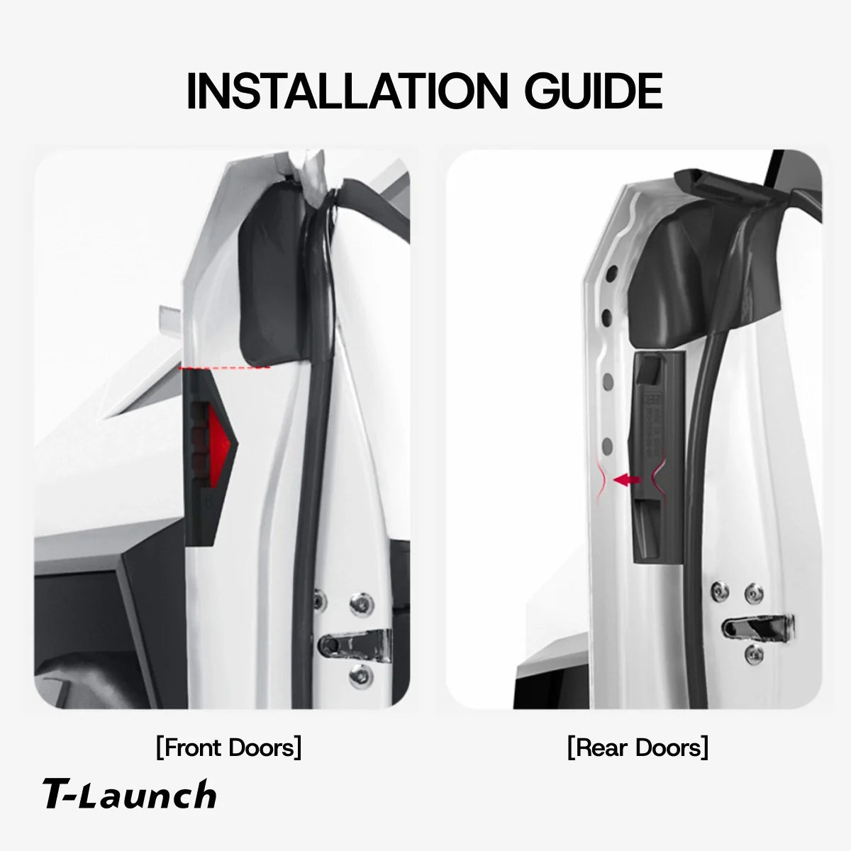 Hidden Inner Door Grab Handle for Tesla Cybertruck 2024+