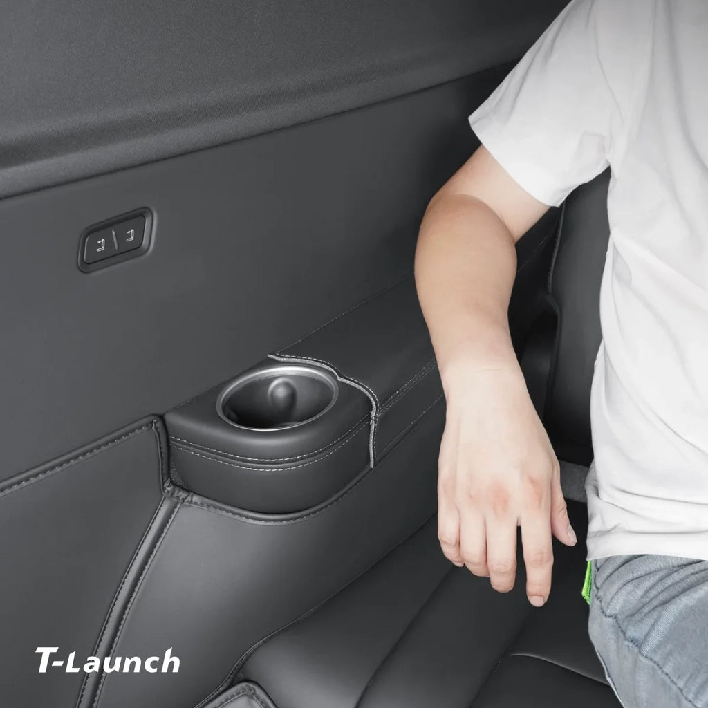 Nappa Leather Door Armrest Pads for Tesla Model Y L 2026+