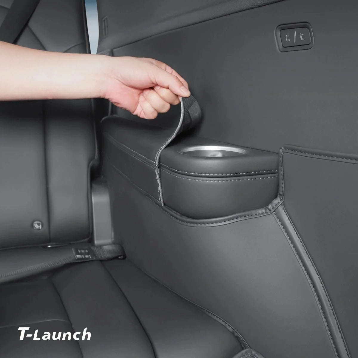 Nappa Leather Door Armrest Pads for Tesla Model Y L 2026+