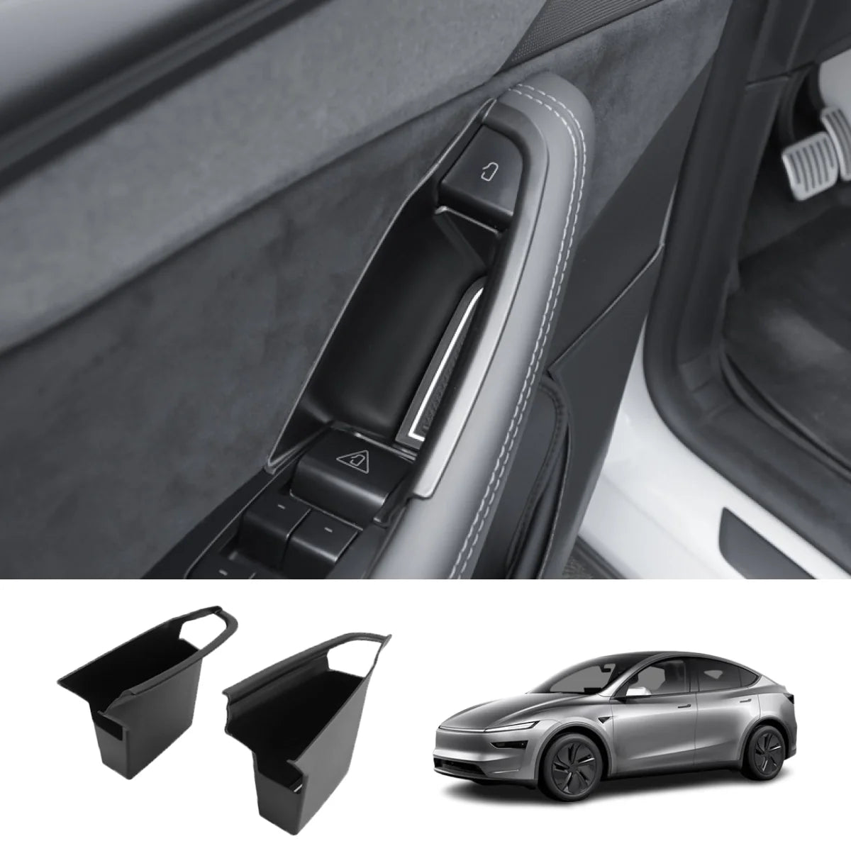 ABS Door Handle Storage Box for Tesla Model Y Juniper 2025+