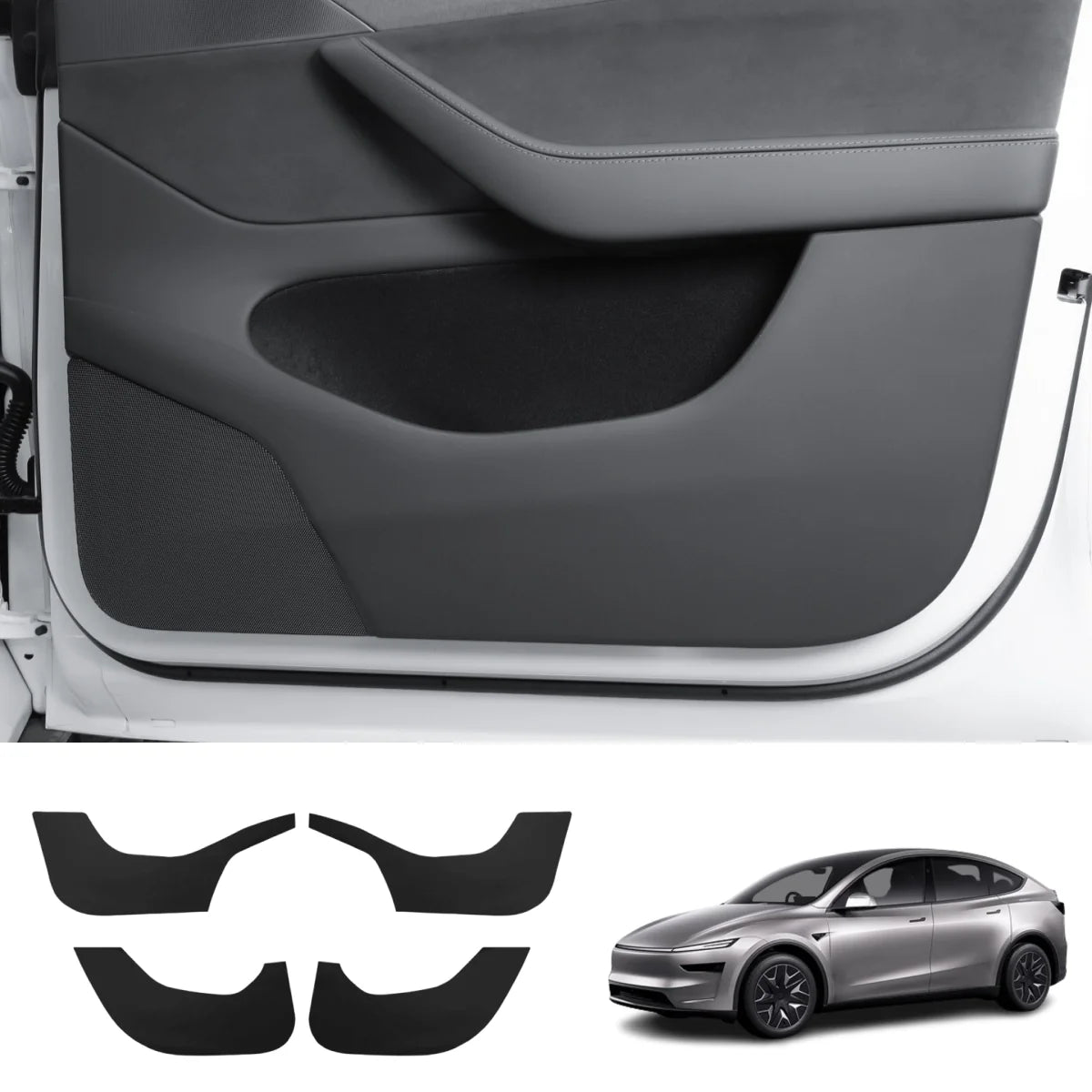 Door Panel Anti-Kick Protection Covers for Tesla Model Y L 2026+