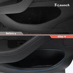 TPE Door Pocket Storage Box with Emergency Release Pull Ring for Tesla Model Y/Y L 2025+