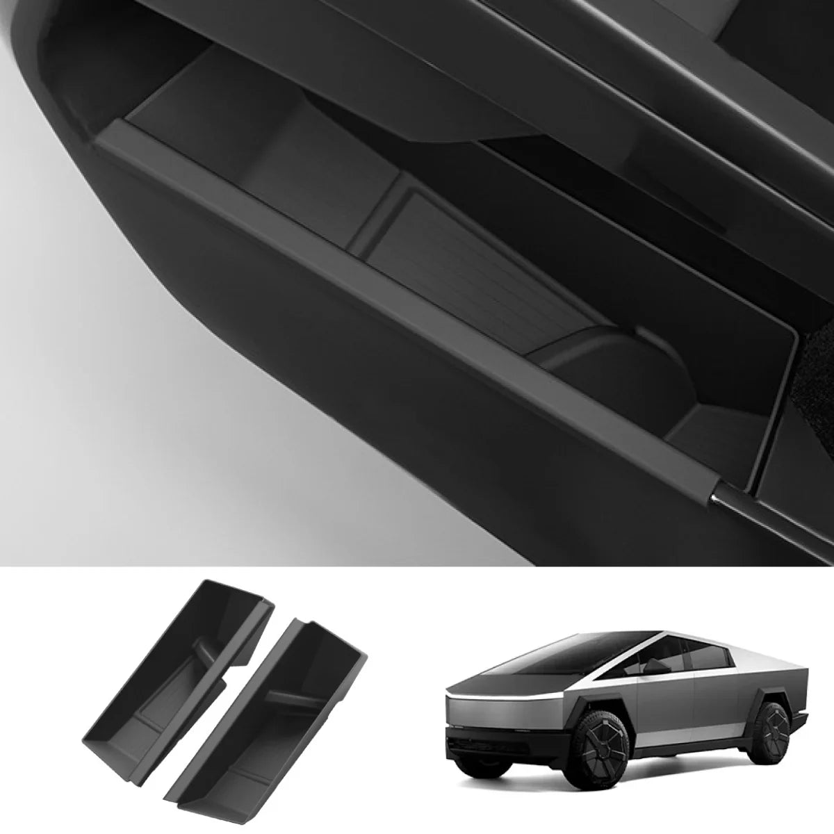 TPE Door Pocket Storage Box for Tesla Cybertruck 2024+