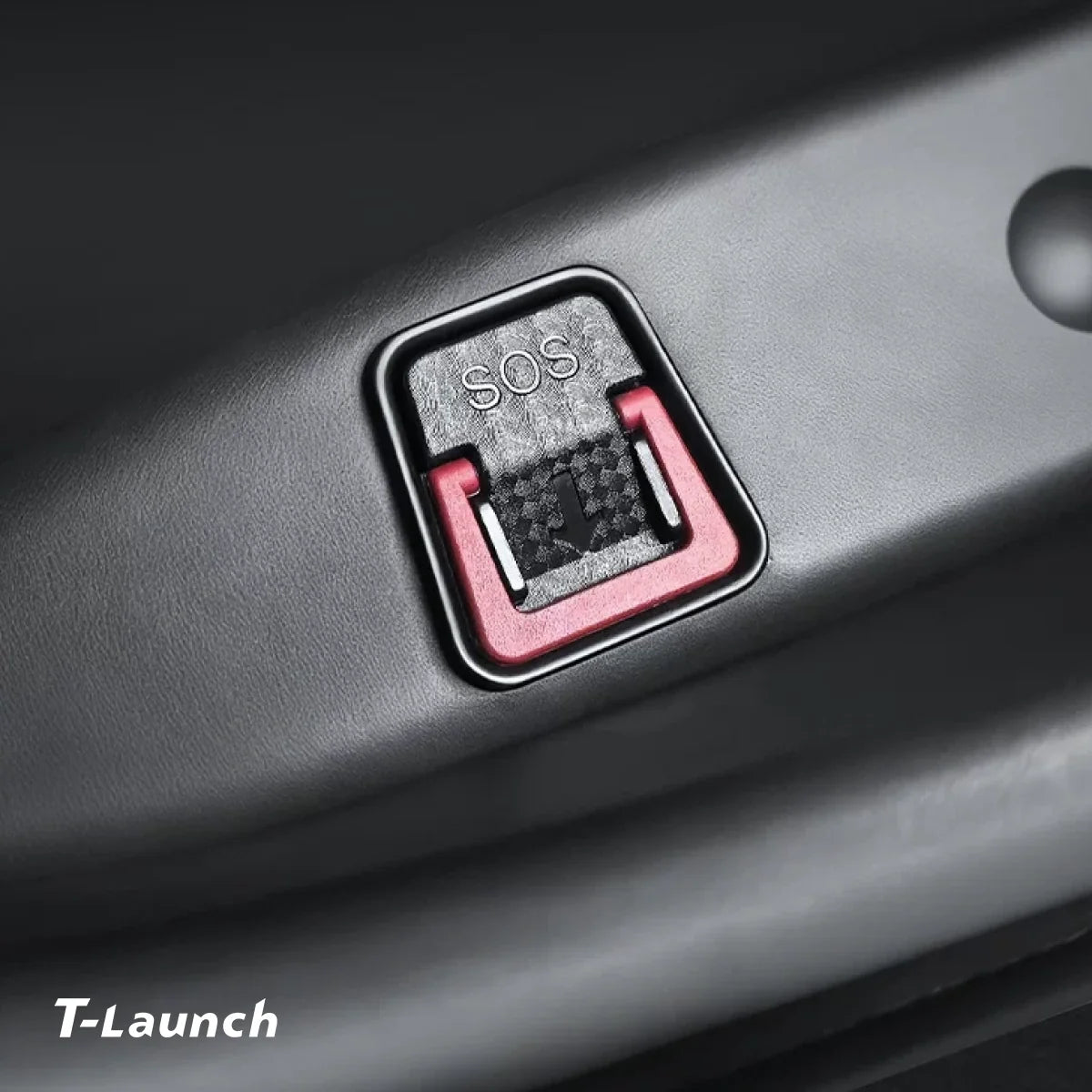 TPE Door Pocket Storage Box with Emergency Release Pull Ring for Tesla Model Y/Y L 2025+
