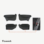TPE Door Pocket Storage Box with Emergency Release Pull Ring for Tesla Model Y/Y L 2025+