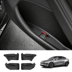 TPE Door Pocket Storage Box with Emergency Release Pull Ring for Tesla Model Y/Y L 2025+