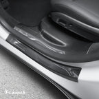 Carbon Fiber Style Door Sill Protectors for Tesla Model Y L 2026+