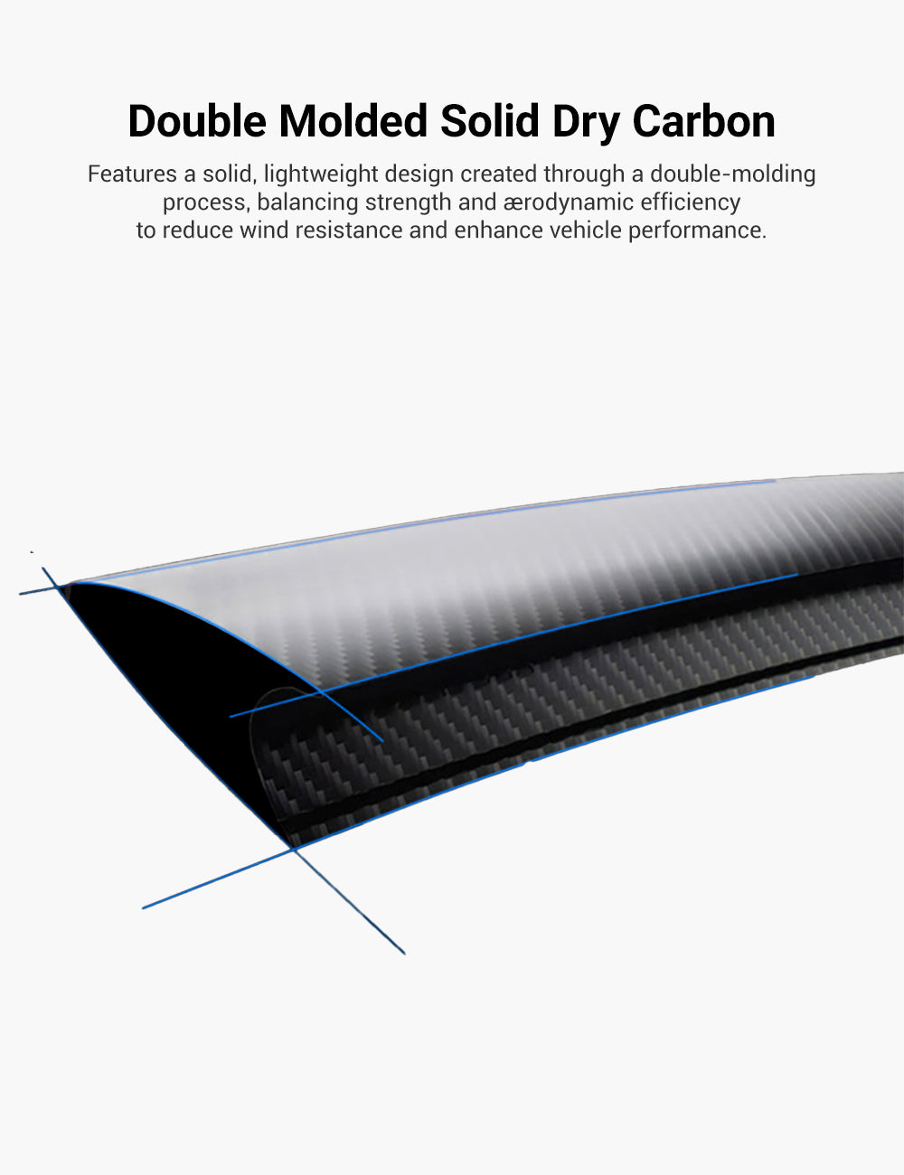 Performance Style Dry Carbon Fiber Spoiler for Model Y Juniper 2025+ | Miroken