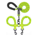 Dual Dog Lead Rope â Shock Absorbing Double Dog Leash with Comfort Handle
