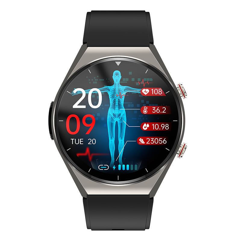 Miroken | One-Click Blood Sugar|Blood Glucose Blood Pressure ECG|ECG HRV Heart Rate Monitor Health Smart Watch