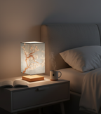Elegant Bamboo Table Lamp | Japanese-Scandinavian Design with Dimmable LED | Versatile Lighting for Serenity in Bedrooms & Living Rooms