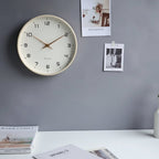 Elegant Scandinavian Large Wall Clock with Silent Quartz Movement | Minimalist Decor for Home and Office