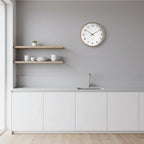 Elegant Scandinavian Large Wall Clock with Silent Quartz Movement | Minimalist Decor for Home and Office