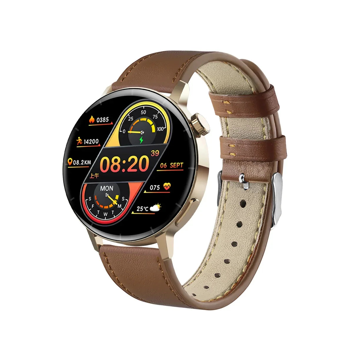 F22R Smart Watch - Bluetooth Calling Round Display Fitness Tracker