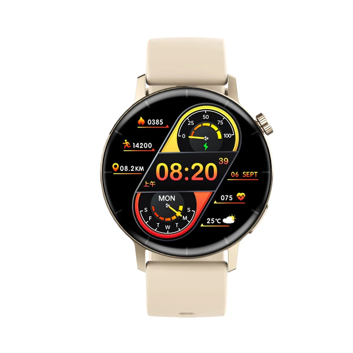 F22R Smart Watch - Bluetooth Calling Round Display Fitness Tracker
