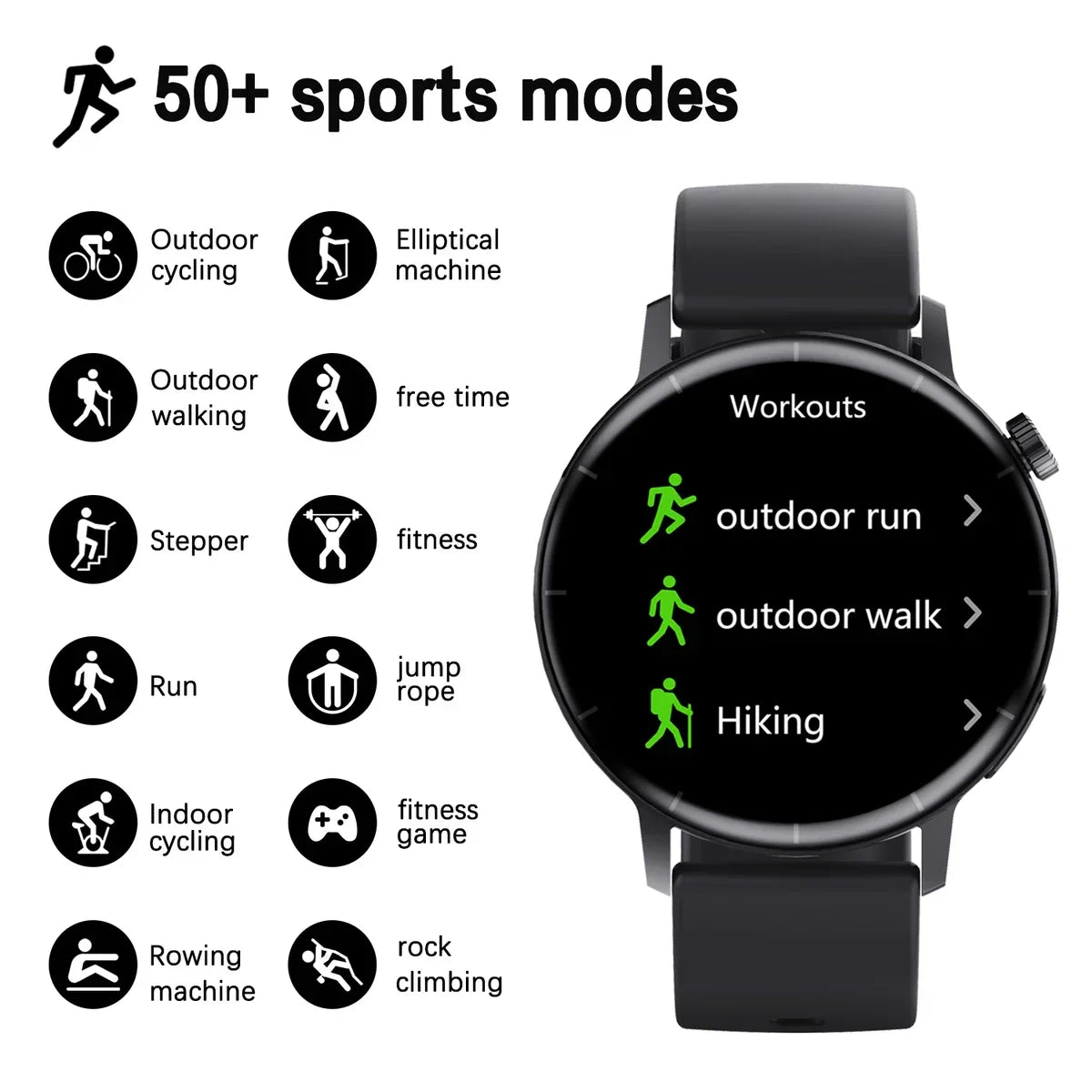 F22R Smart Watch - Bluetooth Calling Round Display Fitness Tracker