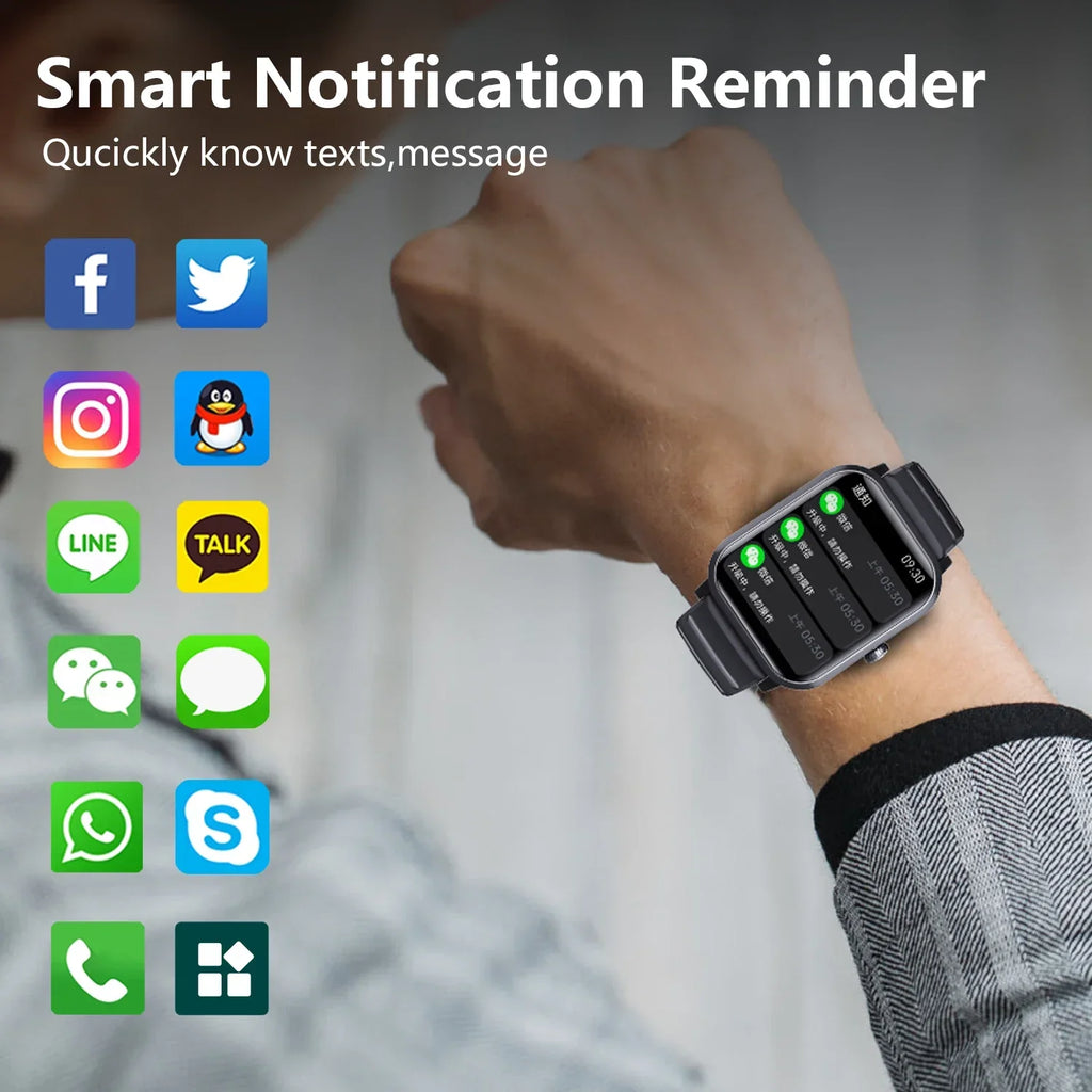 F33 Smart Watch – 1.90-inch HD Display Fitness Tracker with 50 Sports Modes