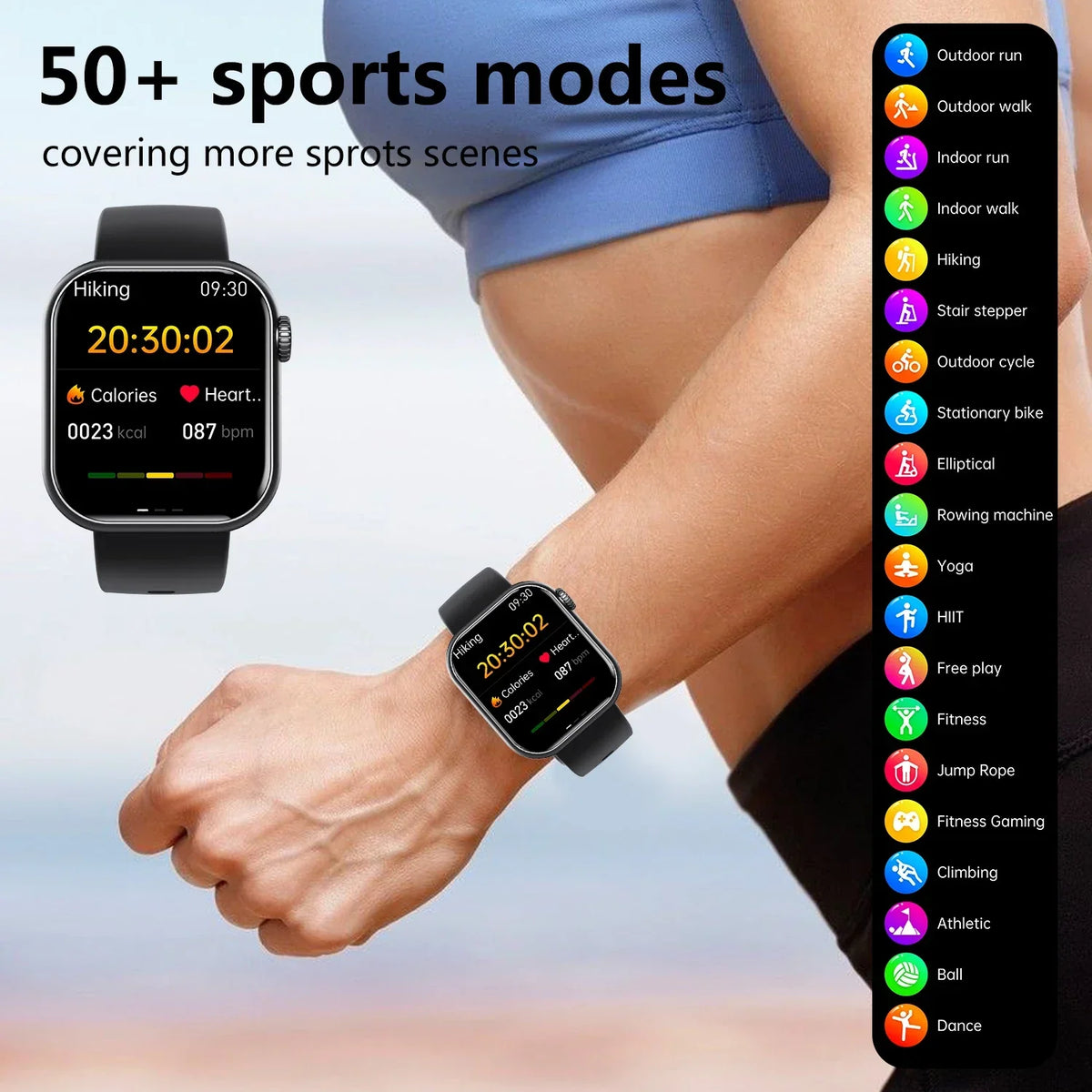 F57 Smart Watch – Bluetooth Calling 1.91-inch HD Display Fitness Tracker