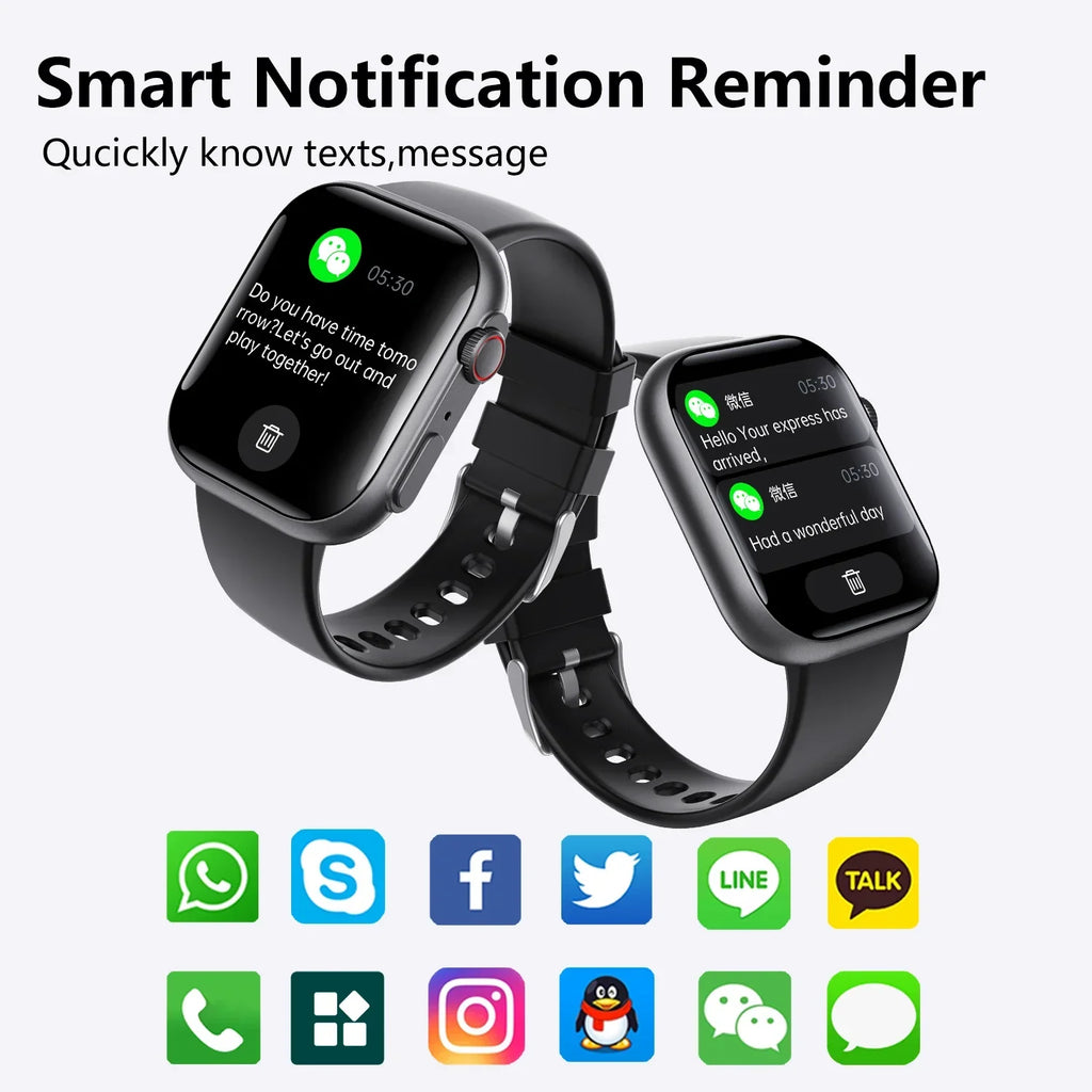 F59 Smart Watch – Bluetooth Calling 2.1-inch HD Display Fitness Tracker with 100+ Sports Modes