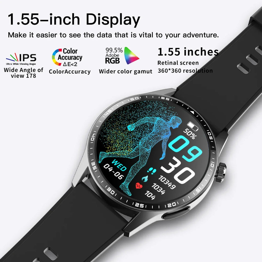 F60 Smart Watch - Bluetooth Calling & 50 Sports Modes Fitness Tracker