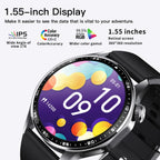 F61 Smart Watch - Bluetooth Calling, 1.55 Inch Display & 50 Sports Modes Fitness Tracker