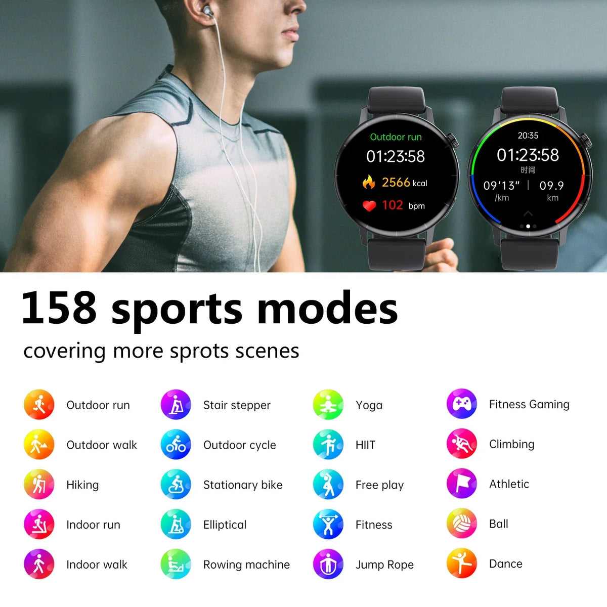 F67 Smart Watch - Bluetooth Calling, 150 Sports Modes & Fitness Tracking