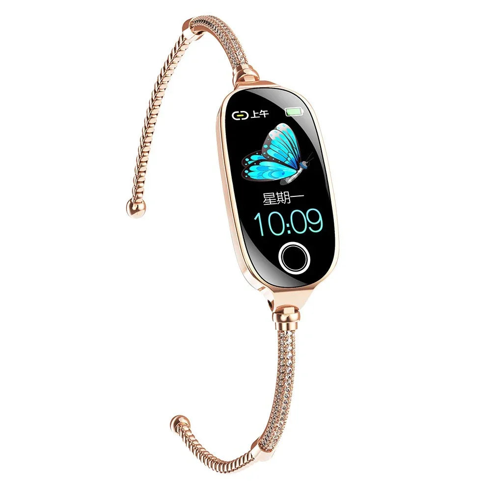 F81 Smart Watch – Metal Strap, 50+ Sports Modes & Fitness Tracking