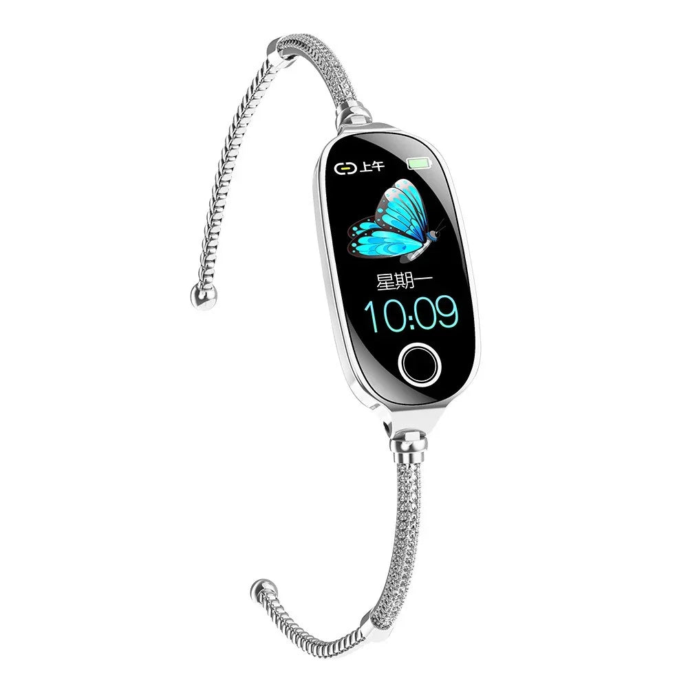 F81 Smart Watch – Metal Strap, 50+ Sports Modes & Fitness Tracking