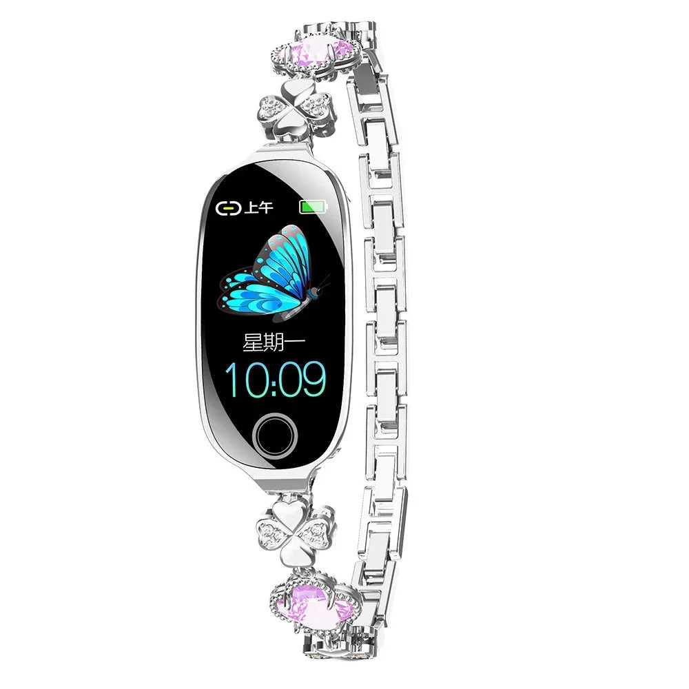 F81 Smart Watch – Metal Strap, 50+ Sports Modes & Fitness Tracking