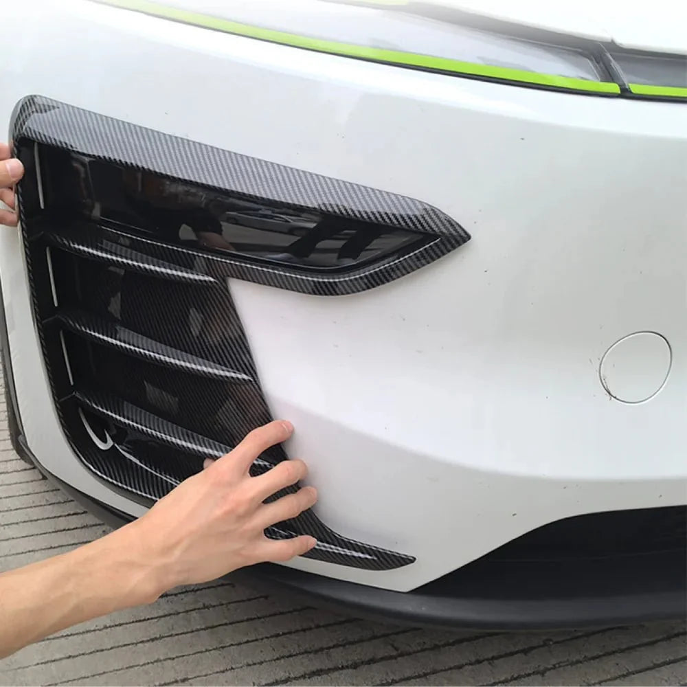 ABS Fog Light Trim Covers Exterior Upgrade for 2026 New Tesla Model Y L