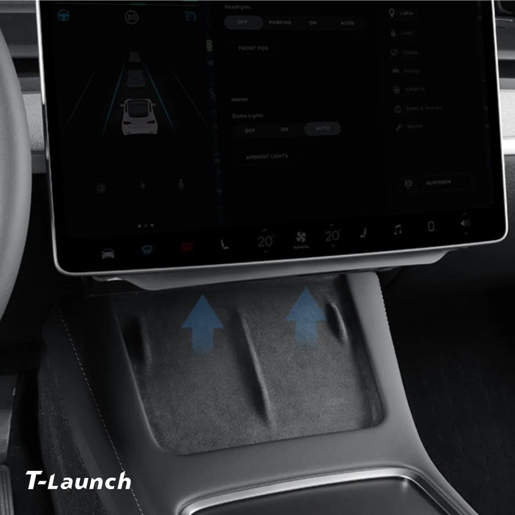 Under Screen Foldable Storage Box for Tesla Model 3/Y 2024+