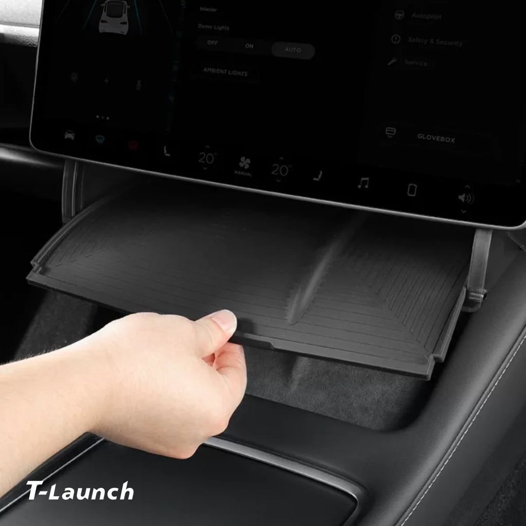Under Screen Foldable Storage Box for Tesla Model 3/Y 2024+