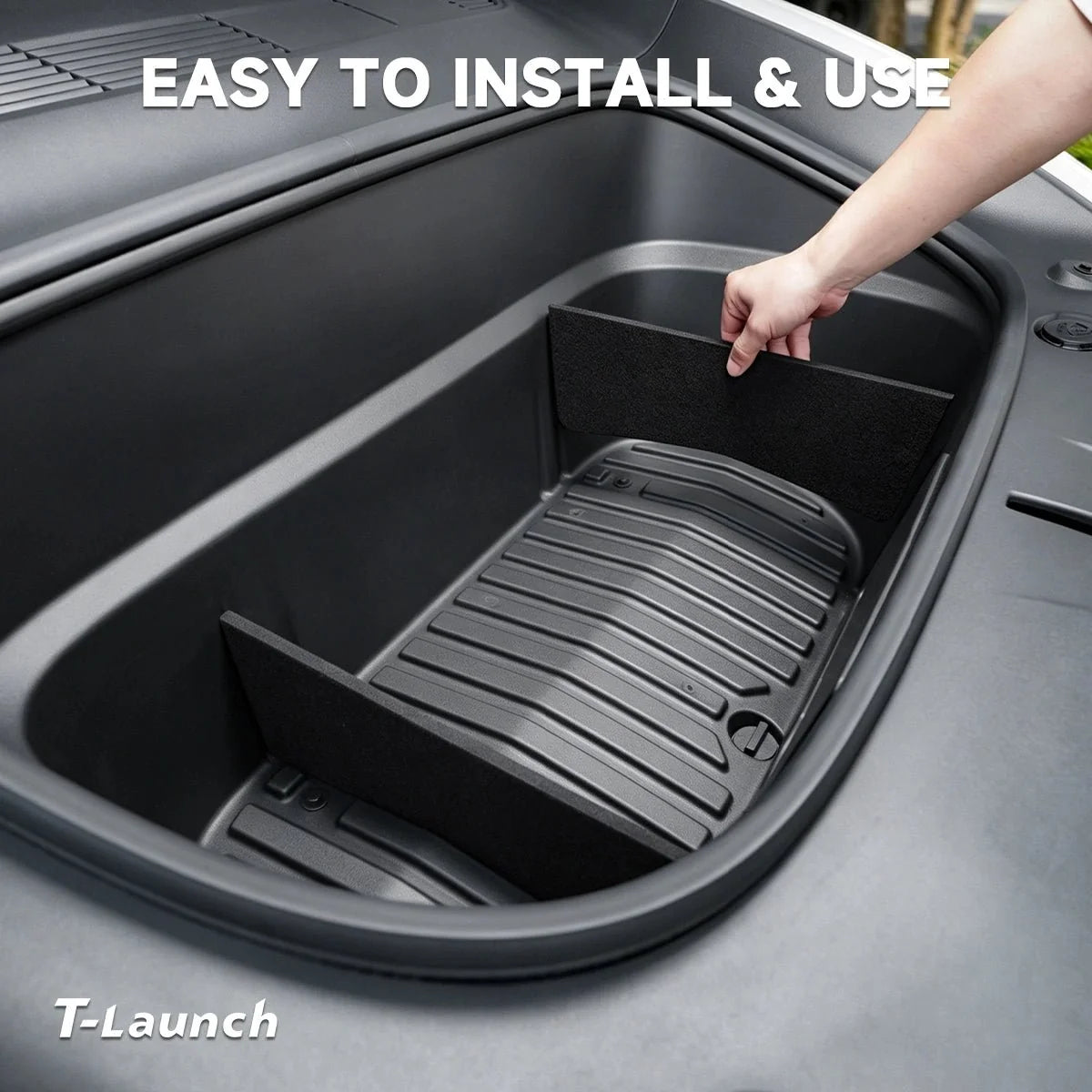 Foldable Front Trunk Divider & Organizer for Tesla Model Y Juniper 2025+ / Model Y L 2026+
