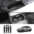 TPE Door Pocket & Cup Holder Liners for Tesla Model Y L 2026+