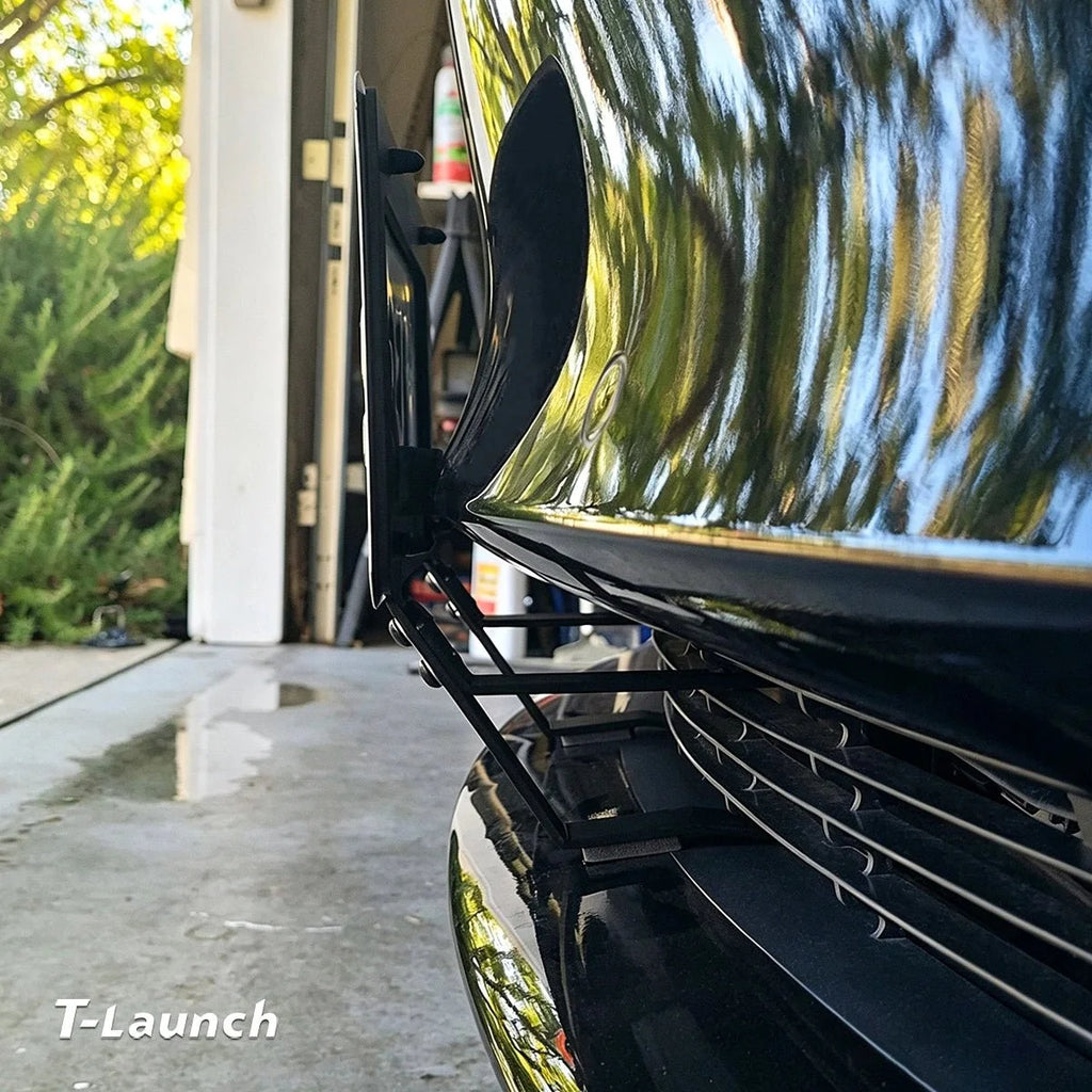No Drill Model 3/Y Front License Plate Frame for Tesla- NO Adhesives, Quick Install