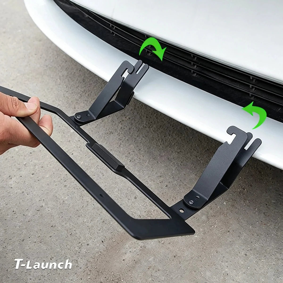 No Drill Anti-theft Front License Plate Holder For Tesla Model 3/Y(2017-2023), Front License Plate Bracket Mounting Kit