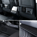 Nappa Leather Interior Anti-Kick Protection Mats for Tesla Model 3 Highland 2024+