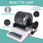 GemMaster | Rock Tumbler Kit with Quiet Operation & Leak-Proof Design | Ideal for Beginners & Educational Fun