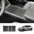 [Real Carbon Fiber] Center Console Panel Cover for Tesla Model YL 2026+