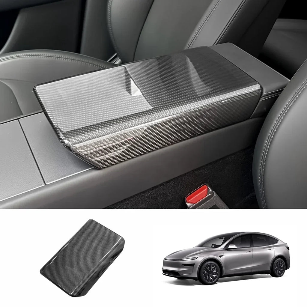 [Real Carbon Fiber] Armrest Cover for Tesla Model Y L 2026+