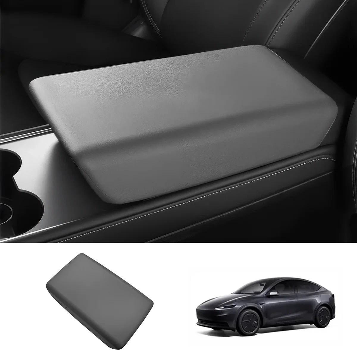 TPE Center Console Armrest Cover for Tesla Model Y Standard 2026+
